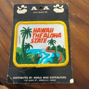Vintage AA Sales Hawaii Aloha State Patch